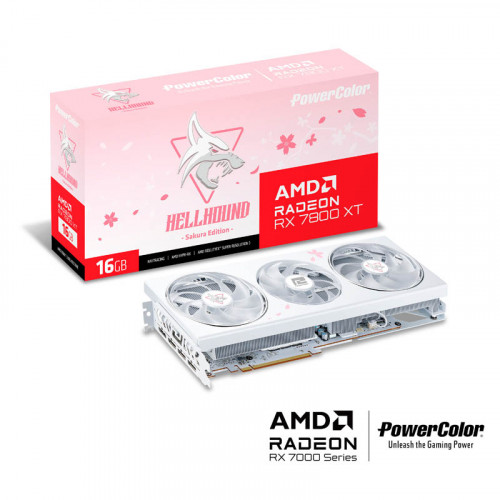 PowerColor Radeon Hellhound Sakura RX 7800XT 16GB GDDR6